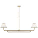 Visual Comfort Signature - MF 5059SB/NO-L - LED Chandelier - Rigby - Soft Brass and Natural Oak