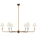 Visual Comfort Signature - TOB 5452AG-L - Six Light Chandelier - Piaf - Antique Gild