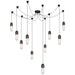 Visual Comfort Signature - TOB 5645BZ/HAB-FG-10 - LED Pendant - Junio - Bronze and Brass