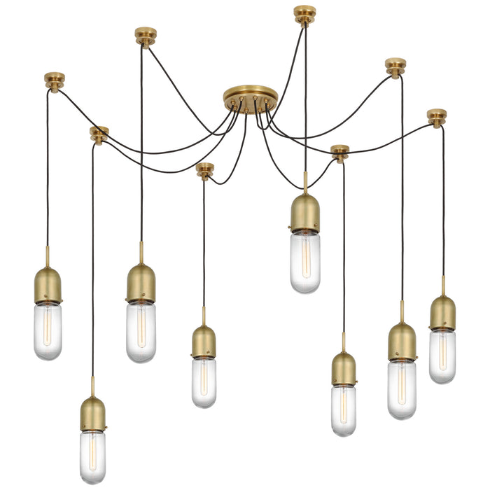 Visual Comfort Signature - TOB 5645HAB-CG-8 - LED Pendant - Junio - Hand-Rubbed Antique Brass