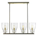 Acclaim Lighting - IN20001ORB - Four Light Chandelier - Shelby - Oil Rubbed Bronze and Antique Brass