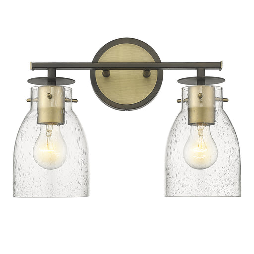 Acclaim Lighting - IN40004ORB - Two Light Vanity - Shelby - Oil Rubbed Bronze and Antique Brass