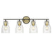 Acclaim Lighting - IN40006ORB - Four Light Vanity - Shelby - Oil Rubbed Bronze and Antique Brass