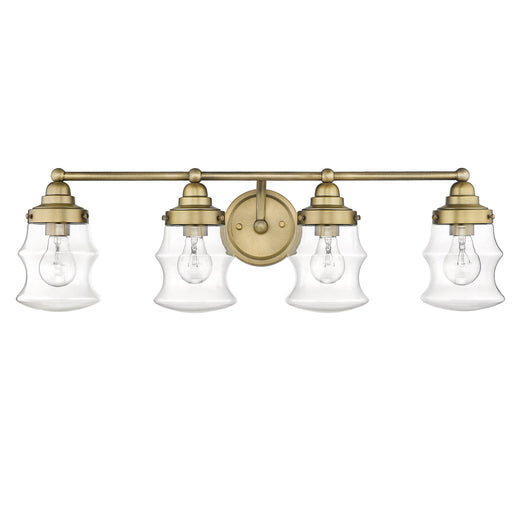 Acclaim Lighting - IN40074ATB - Four Light Vanity - Keal - Antique Brass