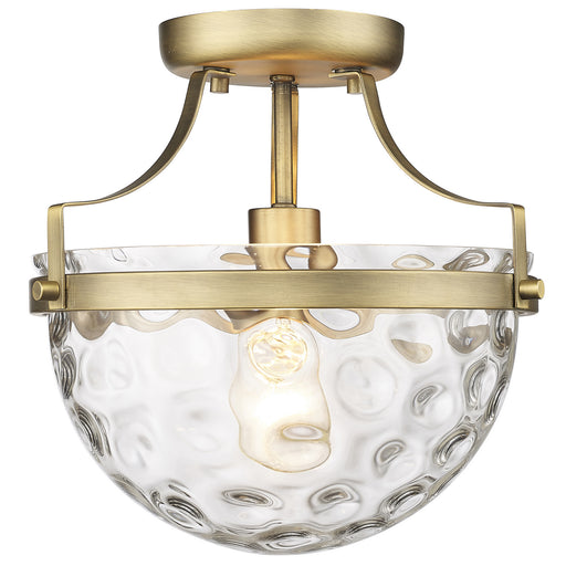 Acclaim Lighting - IN60099ATB - One Light Semi-Flush Mount - Quinn - Antique Brass