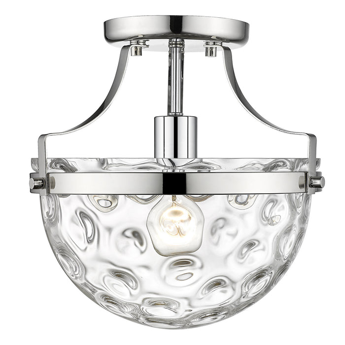 Acclaim Lighting - IN60099PN - One Light Semi-Flush Mount - Quinn - Polished Nickel