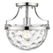 Acclaim Lighting - IN60099PN - One Light Semi-Flush Mount - Quinn - Polished Nickel