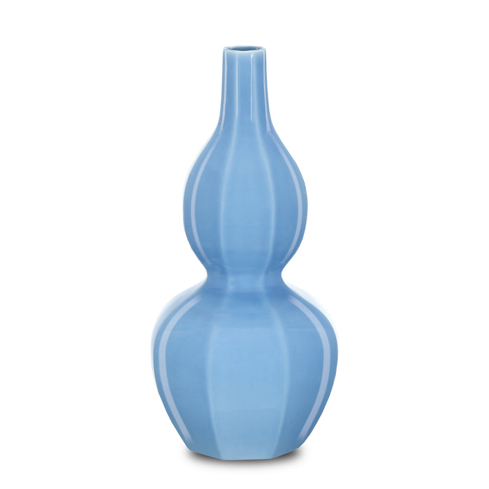 Currey and Company - 1200-0609 - Vase - Sky Blue - Lake Blue