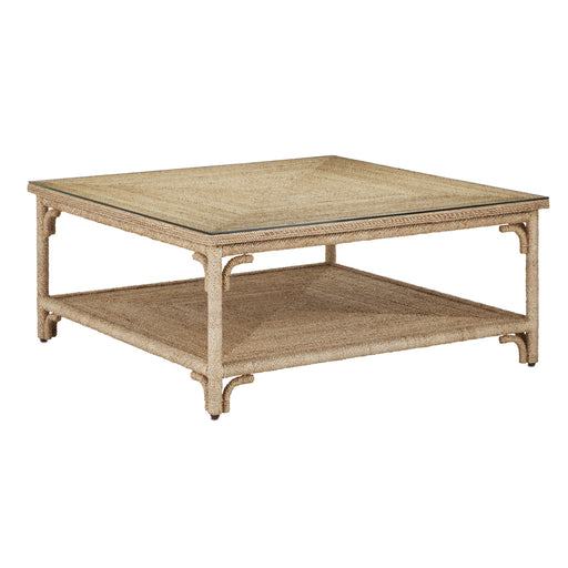Currey and Company - 3000-0219 - Cocktail Table - Olisa - Natural Rope
