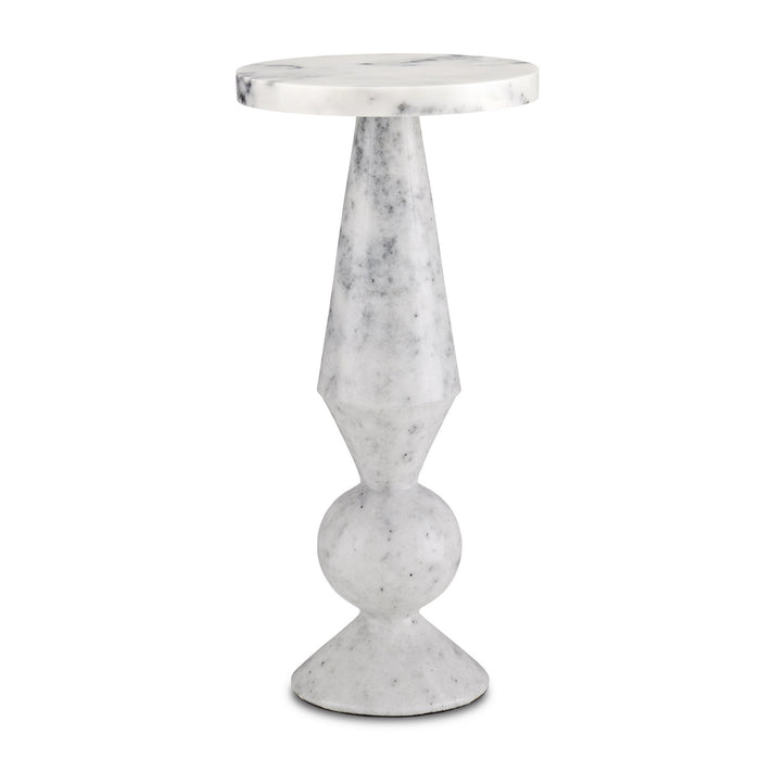 Currey and Company - 3000-0223 - Accent Table - Quince - White