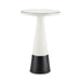 Currey and Company - 4000-0144 - Accent Table - Tondo - White/Black