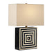 Currey and Company - 6000-0825 - One Light Table Lamp - Taurus - Black/Natural/Antique Brass