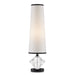 Currey and Company - 6000-0832 - One Light Table Lamp - Whirling Dervish - Clear/Black