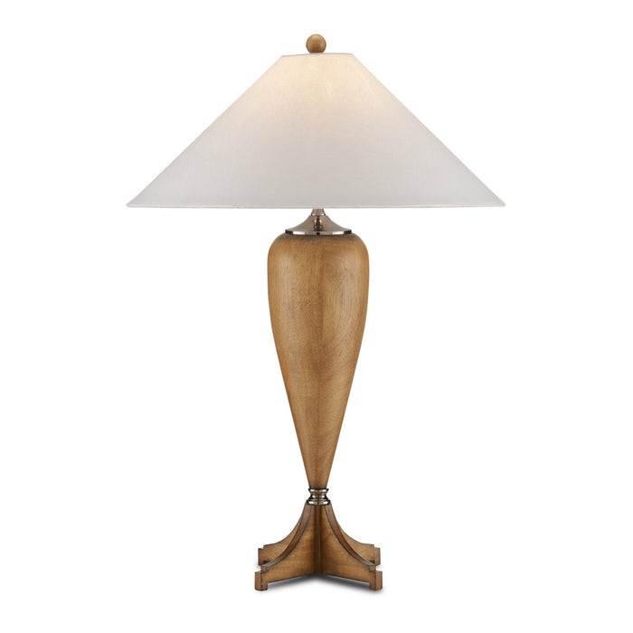 Currey and Company - 6000-0837 - One Light Table Lamp - Hastings - Natural/Antique Nickel