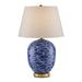 Currey and Company - 6000-0842 - One Light Table Lamp - Nami - Blue/White/Gold Leaf