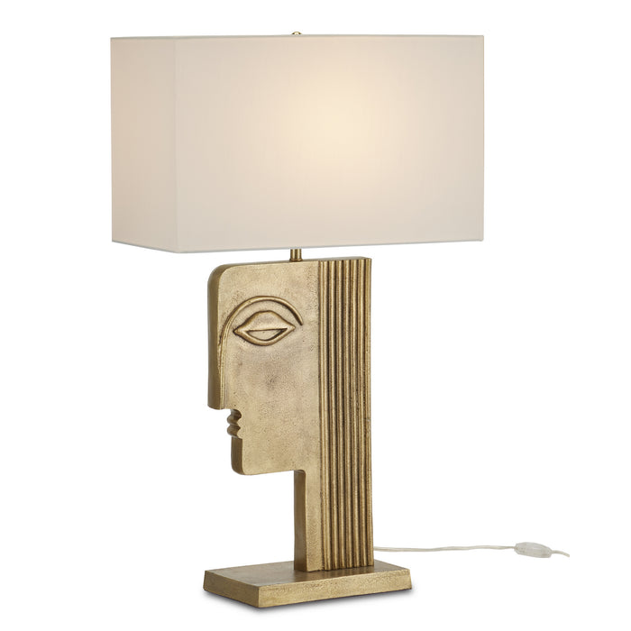 Currey and Company - 6000-0859 - One Light Table Lamp - Thebes - Antique Brass