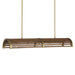 Currey and Company - 9000-0967 - Five Light Chandelier - Woodbine - Chestnut/Brass