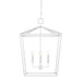 Currey and Company - 9000-0977 - Five Light Chandelier - Denison - Gesso White