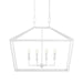 Currey and Company - 9000-0979 - Six Light Chandelier - Denison - Gesso White