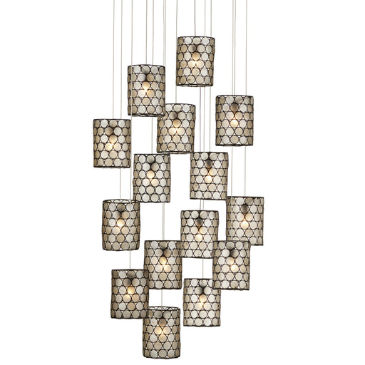 Currey and Company - 9000-1050 - 15 Light Pendant - Regatta - Cupertino/Silver