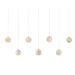 Currey and Company - 9000-1061 - Seven Light Pendant - Finhorn - Pearl/Silver