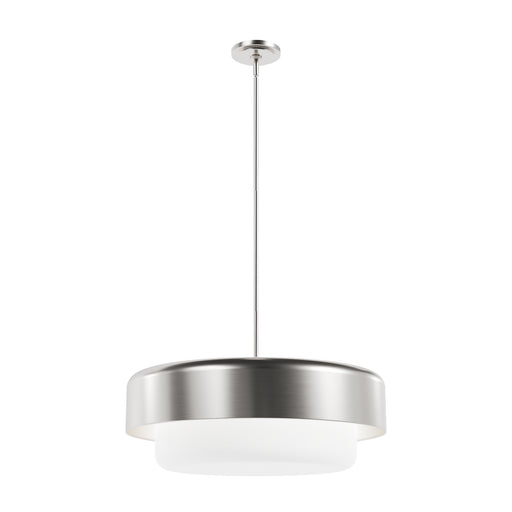 Hunter - 19276 - Four Light Pendant - Station - Brushed Nickel