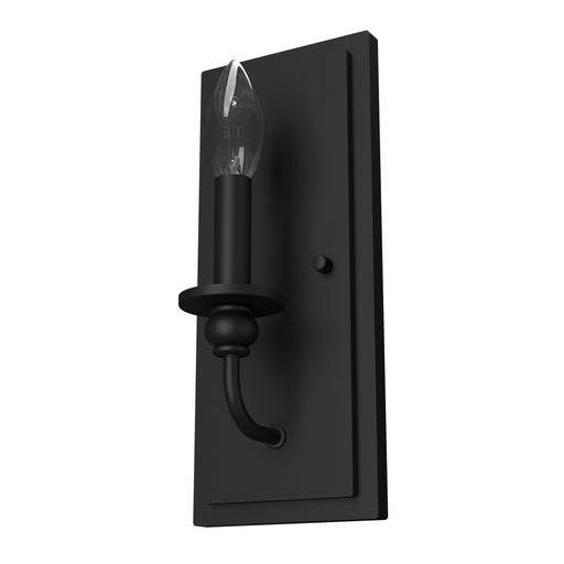 Hunter - 19640 - One Light Wall Sconce - Southcrest - Matte Black