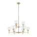 Hunter - 19745 - Nine Light Chandelier - Xidane - Alturas Gold