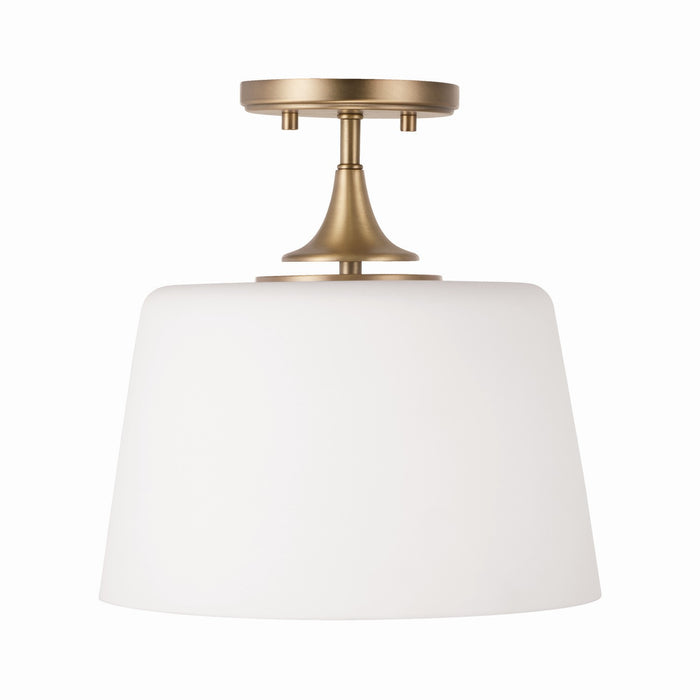 Capital Lighting - 248911AD - One Light Semi-Flush Mount - Presley - Aged Brass