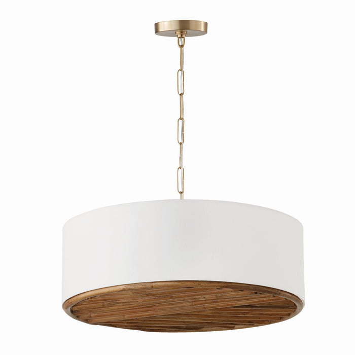 Capital Lighting - 347441MA - Four Light Pendant - Soleil - Matte Brass