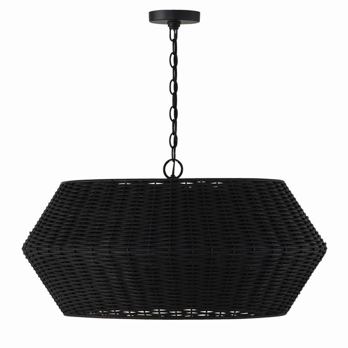 Capital Lighting - 347861MB - Six Light Pendant - Boca - Matte Black