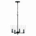 Capital Lighting - 348641MB-538 - Four Light Pendant - Portman - Matte Black