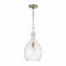 Capital Lighting - 349011AD - One Light Pendant - Brentwood - Aged Brass