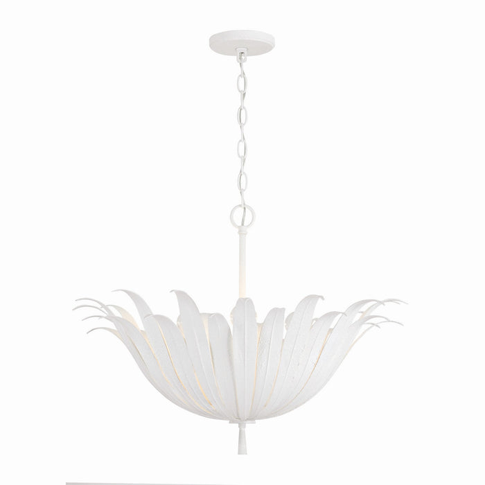 Capital Lighting - 349541XW - Four Light Pendant - Eden - Textured White