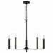 Capital Lighting - 448651MB - Five Light Chandelier - Portman - Matte Black