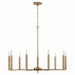 Capital Lighting - 448691AD - Nine Light Chandelier - Portman - Aged Brass