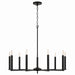 Capital Lighting - 448691MB - Nine Light Chandelier - Portman - Matte Black