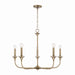 Capital Lighting - 448951AD - Five Light Chandelier - Presley - Aged Brass