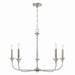 Capital Lighting - 448951BN - Five Light Chandelier - Presley - Brushed Nickel