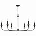 Capital Lighting - 448961MB - Six Light Chandelier - Presley - Matte Black