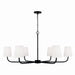 Capital Lighting - 449461MB-706 - Six Light Chandelier - Brody - Matte Black