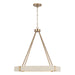 Capital Lighting - 449841MA - Four Light Chandelier - Delaney - Matte Brass