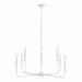 Capital Lighting - 450381XW - Eight Light Chandelier - Paloma - Textured White