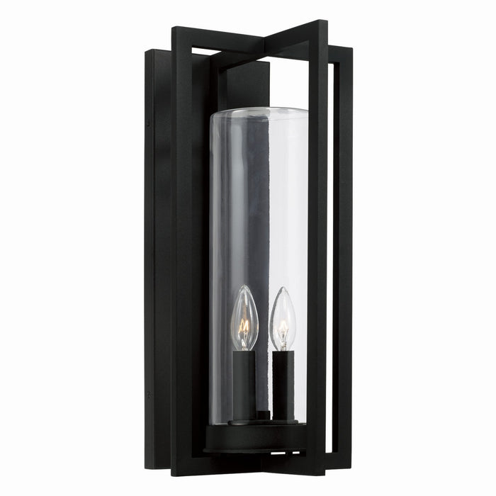 Capital Lighting - 948221BK - Two Light Outdoor Wall Lantern - Kent - Black