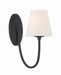 Crystorama - JUN-10321-BF - One Light Wall Sconce - Juno - Black Forged