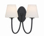 Crystorama - JUN-10322-BF - Two Light Wall Sconce - Juno - Black Forged