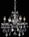 Elegant Lighting - LD2015D17DB - Four Light Pendant - Calista - Dark Bronze