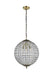Elegant Lighting - LD5026 - Three Light Pendant - Earlene - Antique Bronze