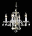 Elegant Lighting - LD7804D15G - Four Light Pendant - Azalea - Gold