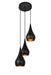 Elegant Lighting - LDPD2000 - Three Light Pendant - Nora - Black